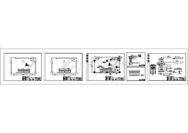 多媒体会议系统施工图,图纸包括:位置图,系统图,尺寸图,电气平面图等